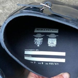 Navy Hunter rain boots